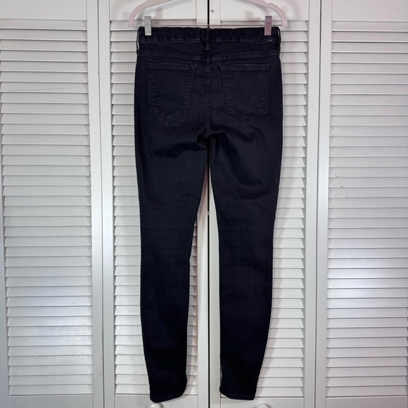 Mother The Looker Not Guilty Black Jeans Mid Rise Skinny Size 28 - Picture 5 of 13